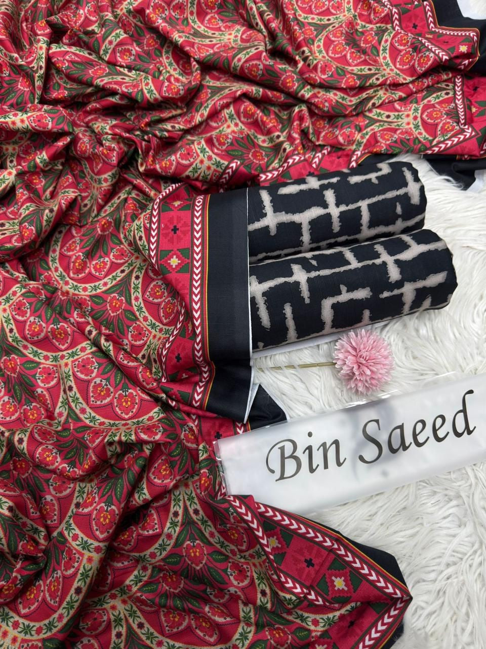 Women 3 piece unstitched - formal wear