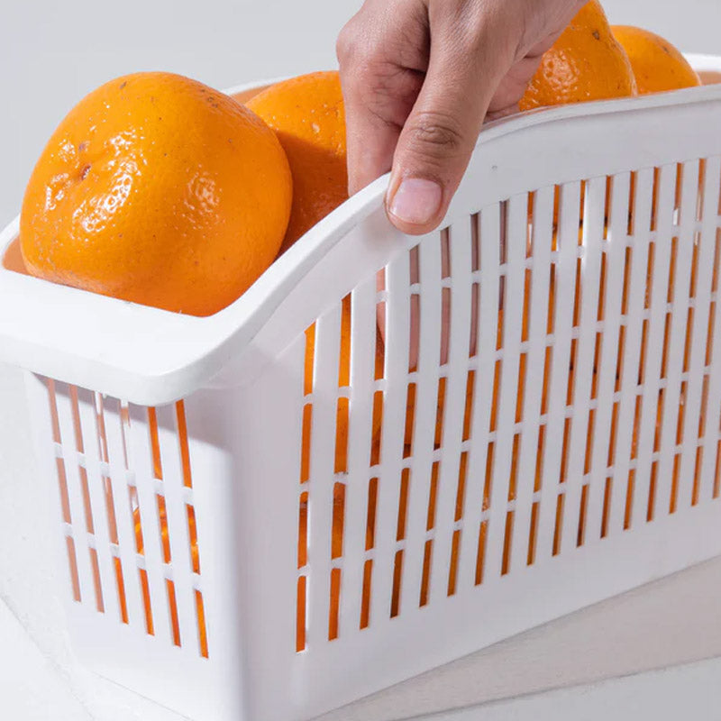 3 to 5 PCS Fruit Storage Containers Baskets for Fridge with Removable Colander, Food Storage basket, Produce Saver Container for Refrigerator, Keep Berry Fruit Vegetable Fresh Longer
