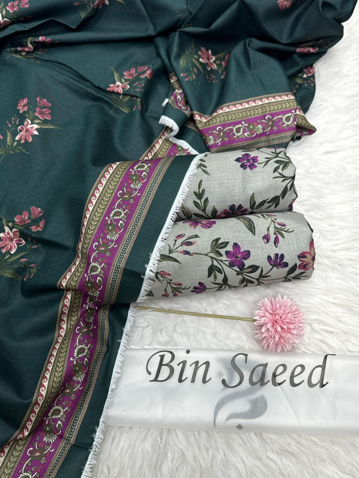 Women 3 piece unstitched - formal wear