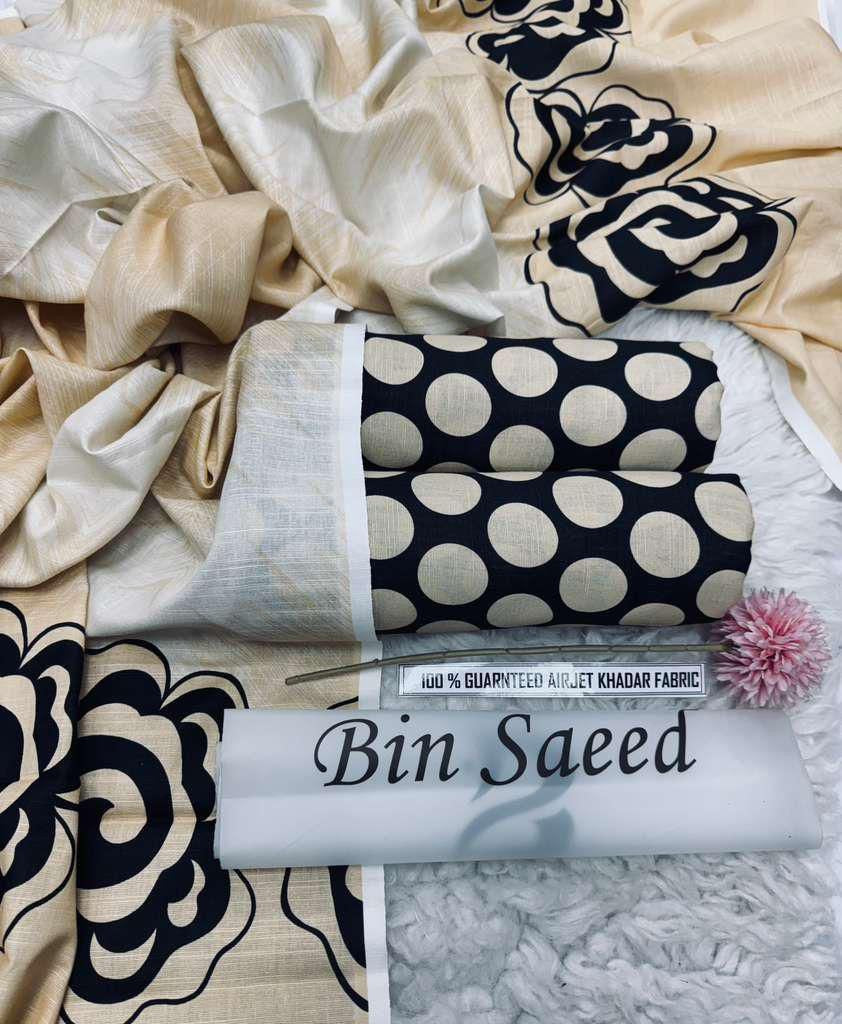 Women 3 piece unstitched - formal wear