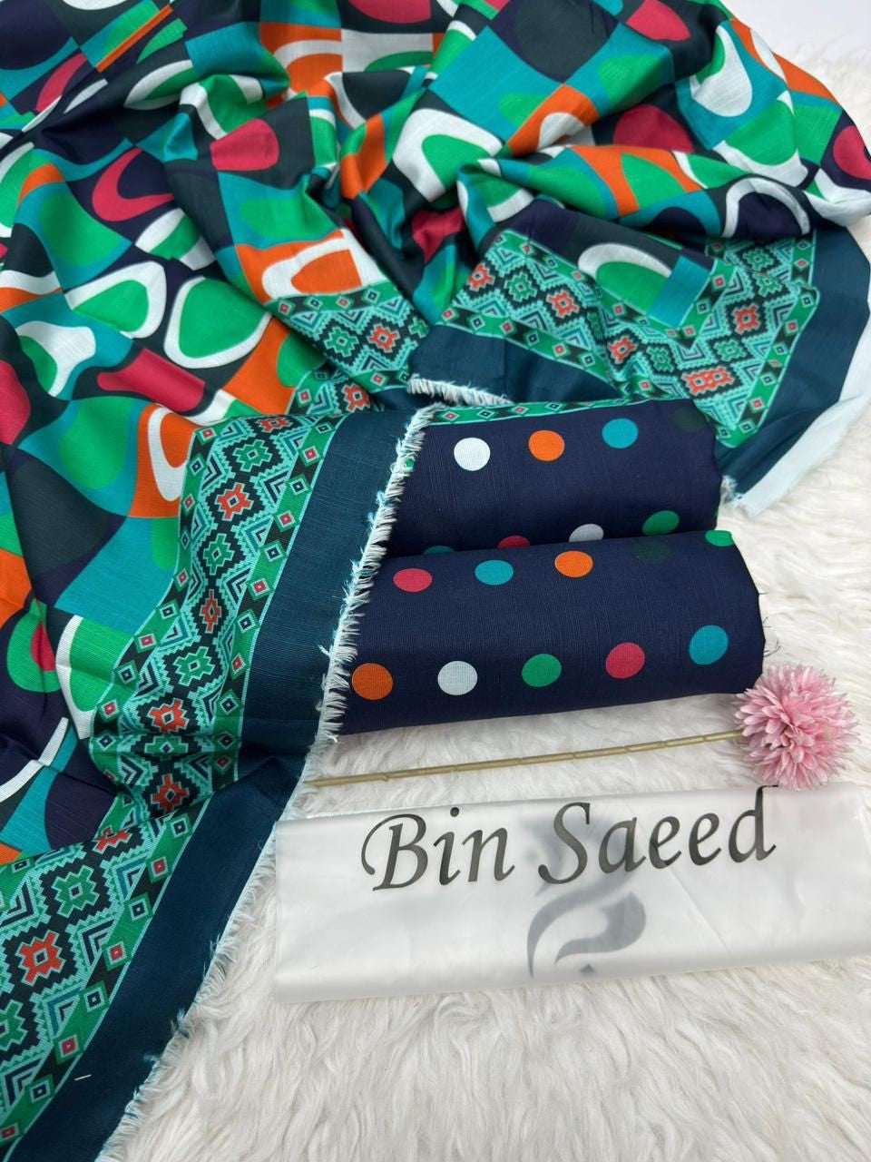 Women 3 piece unstitched - formal wear