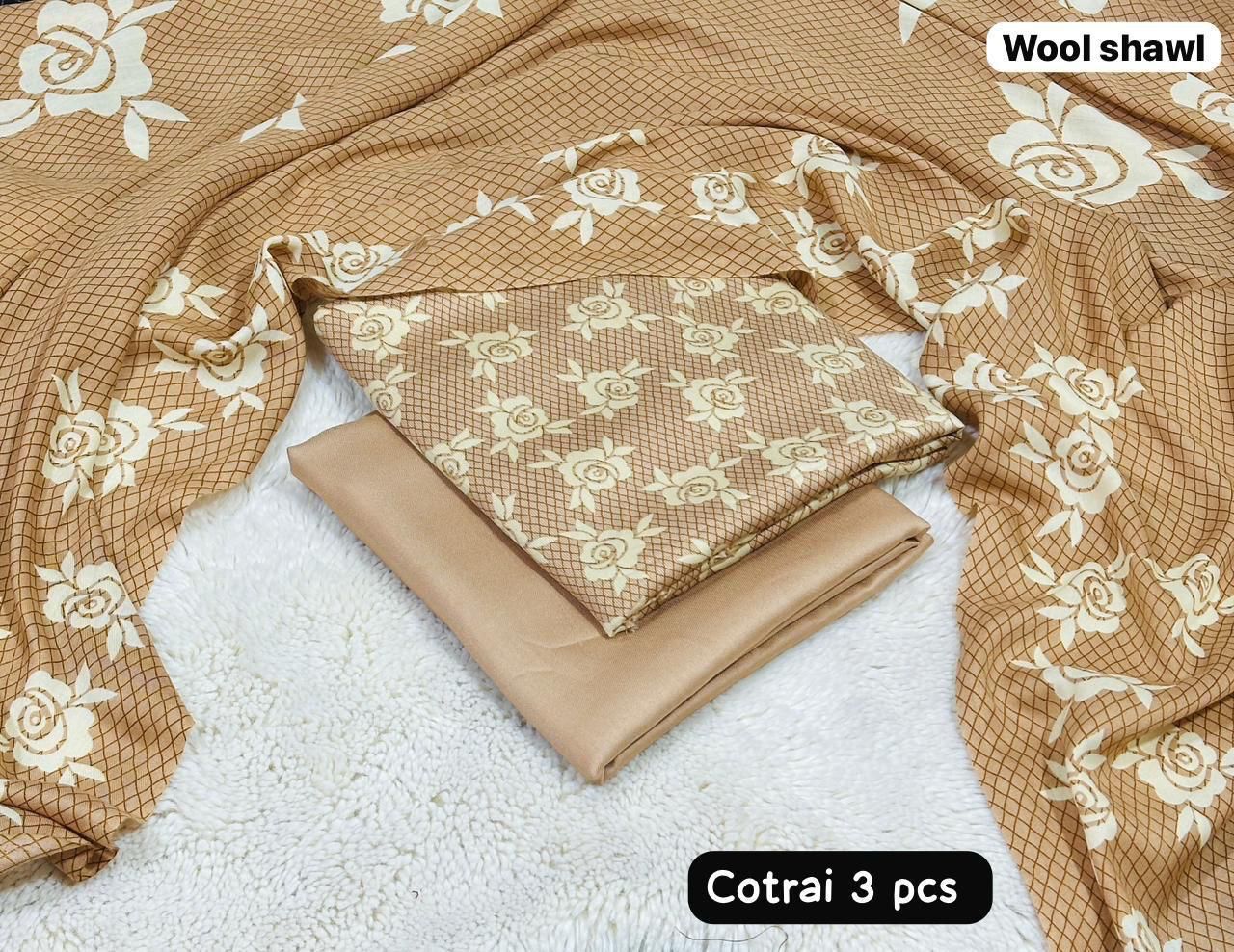 Women 3 piece unstitched - formal wear