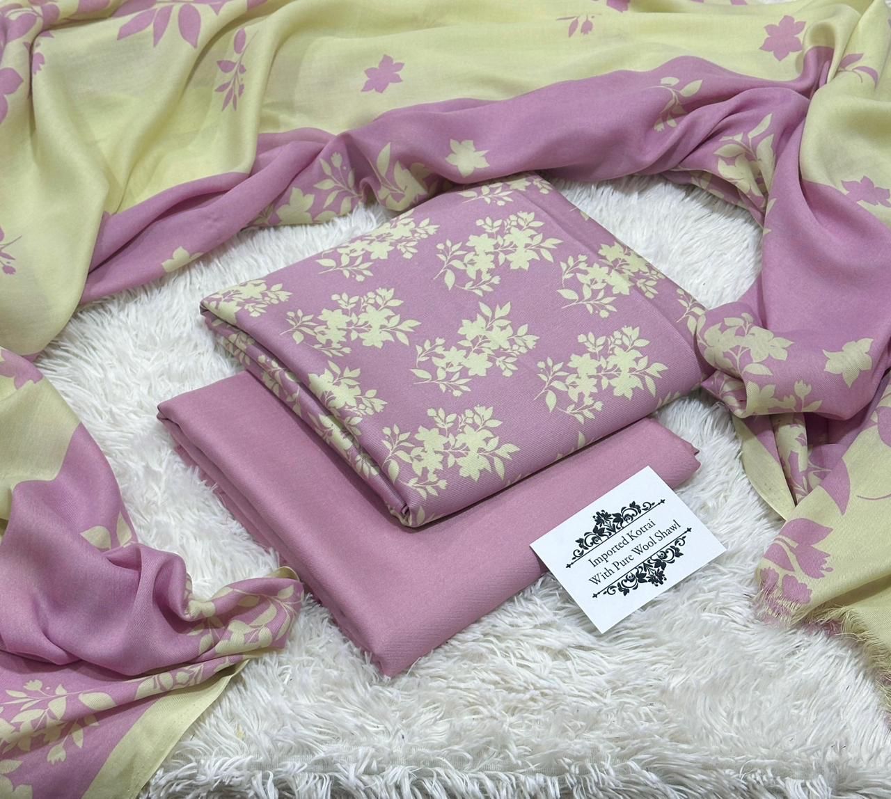 Women 3 piece unstitched - formal wear