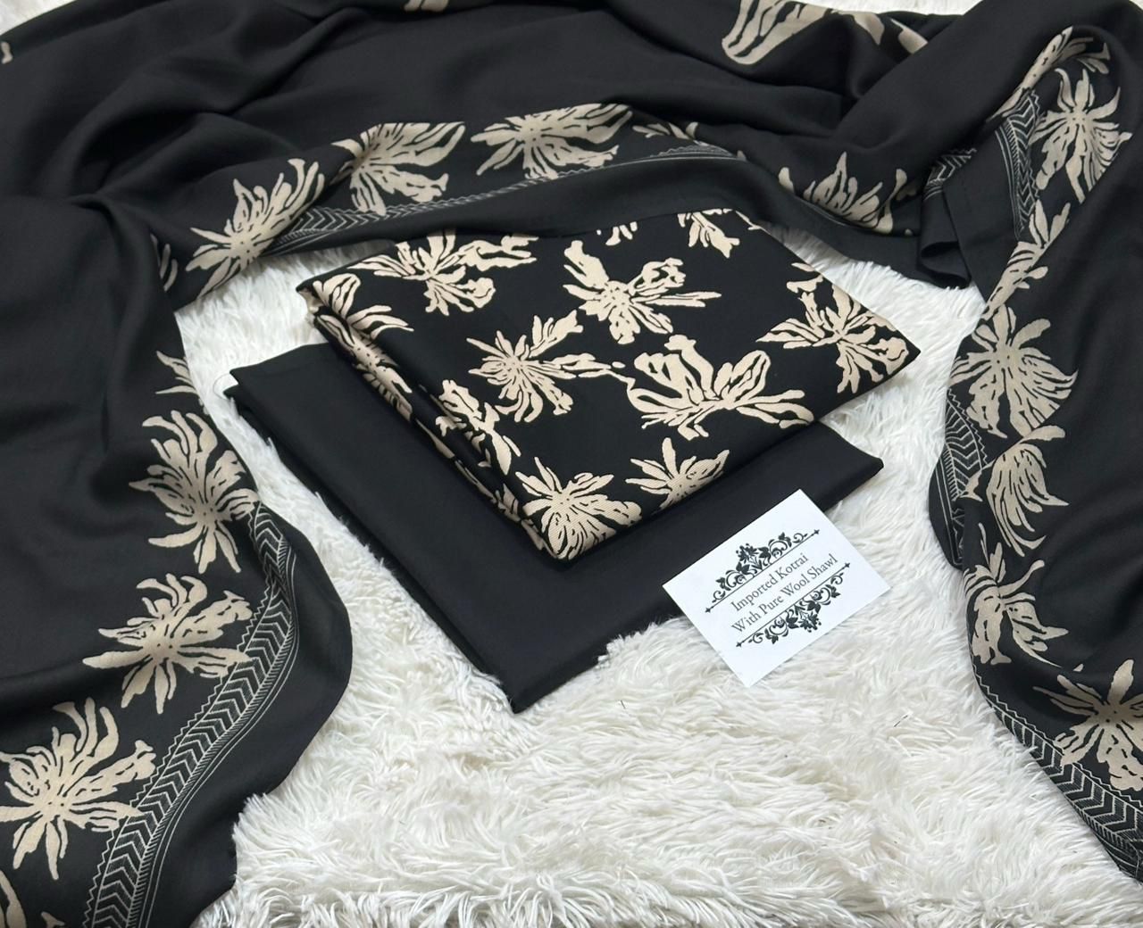 Women 3 piece unstitched - formal wear