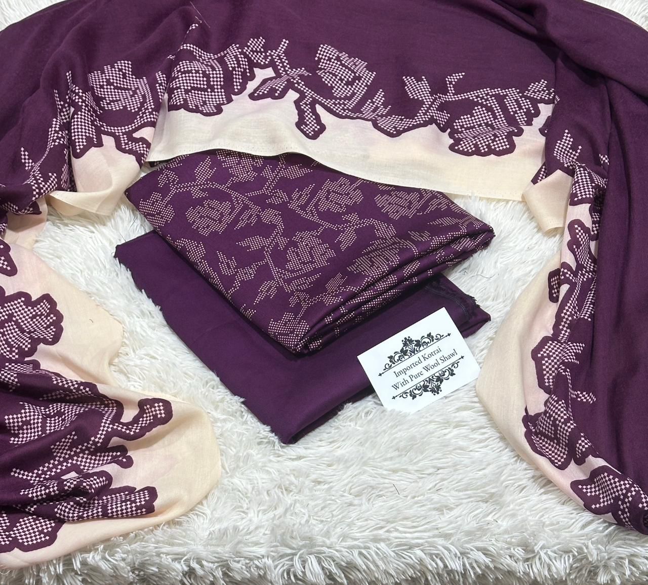 Women 3 piece unstitched - formal wear