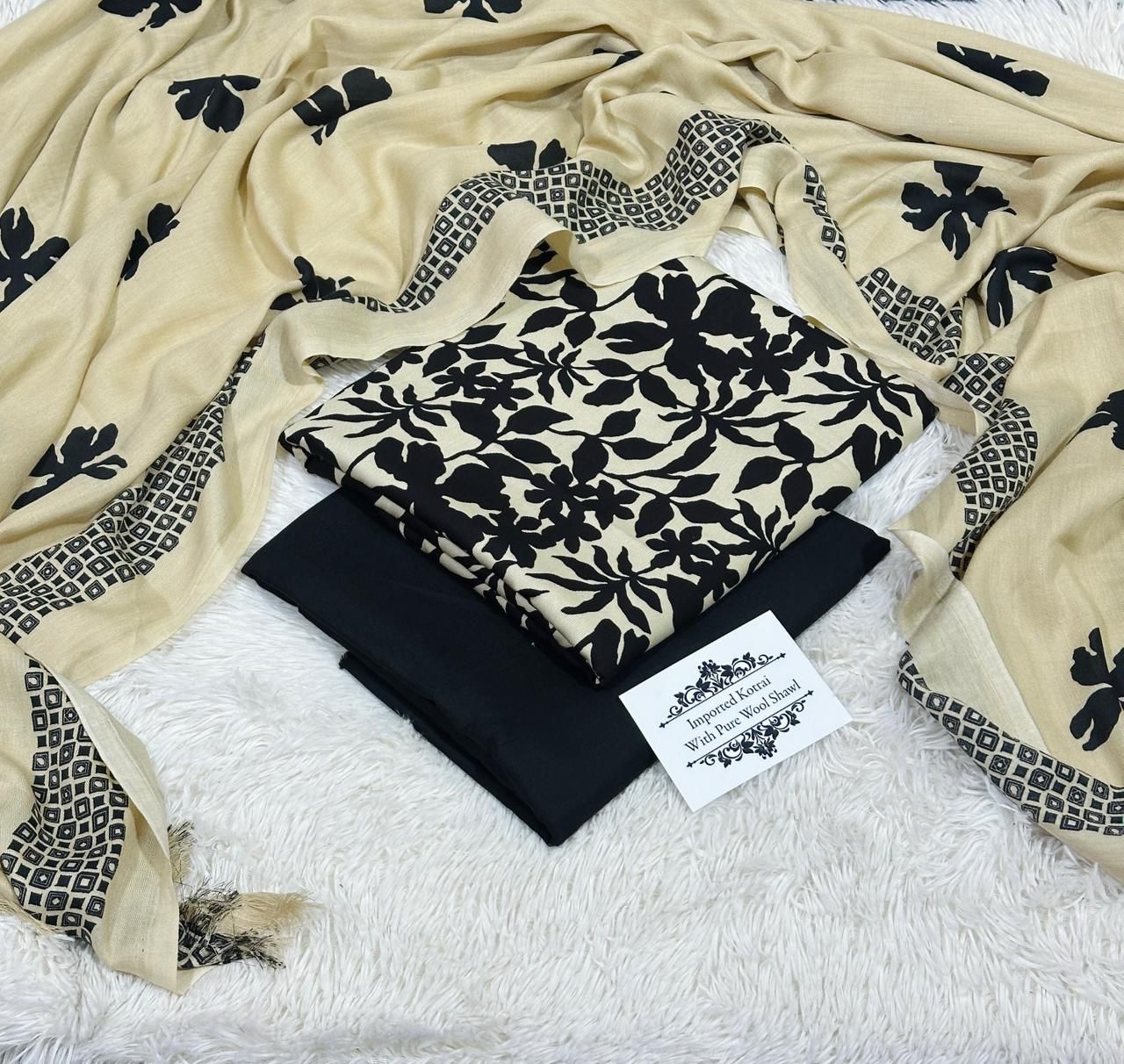 Women 3 piece unstitched - formal wear