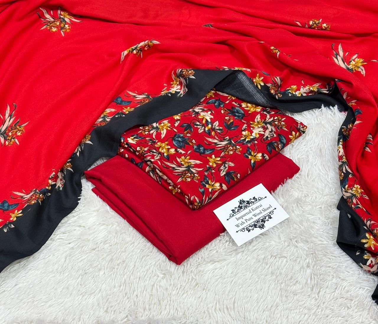 Women 3 piece unstitched - formal wear