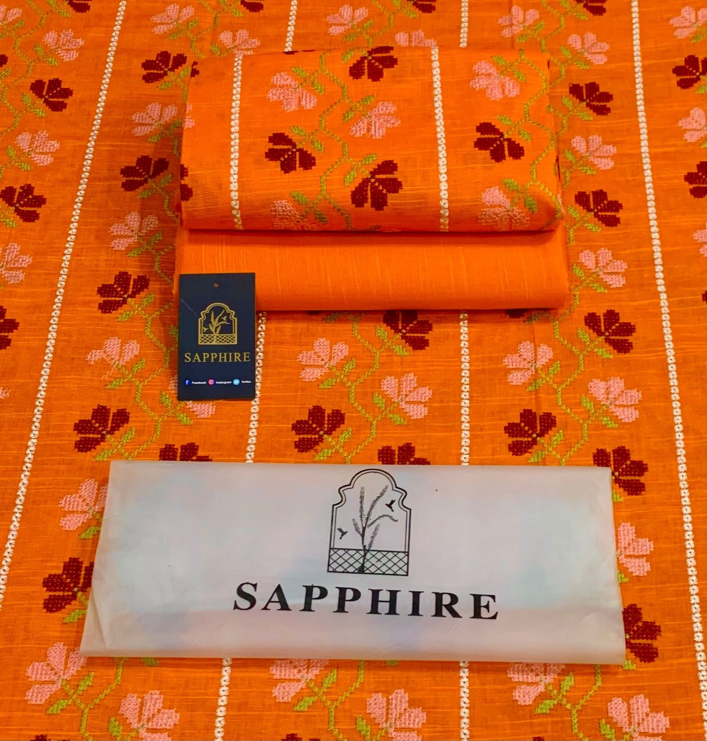 Women 3 piece unstitched - formal wear