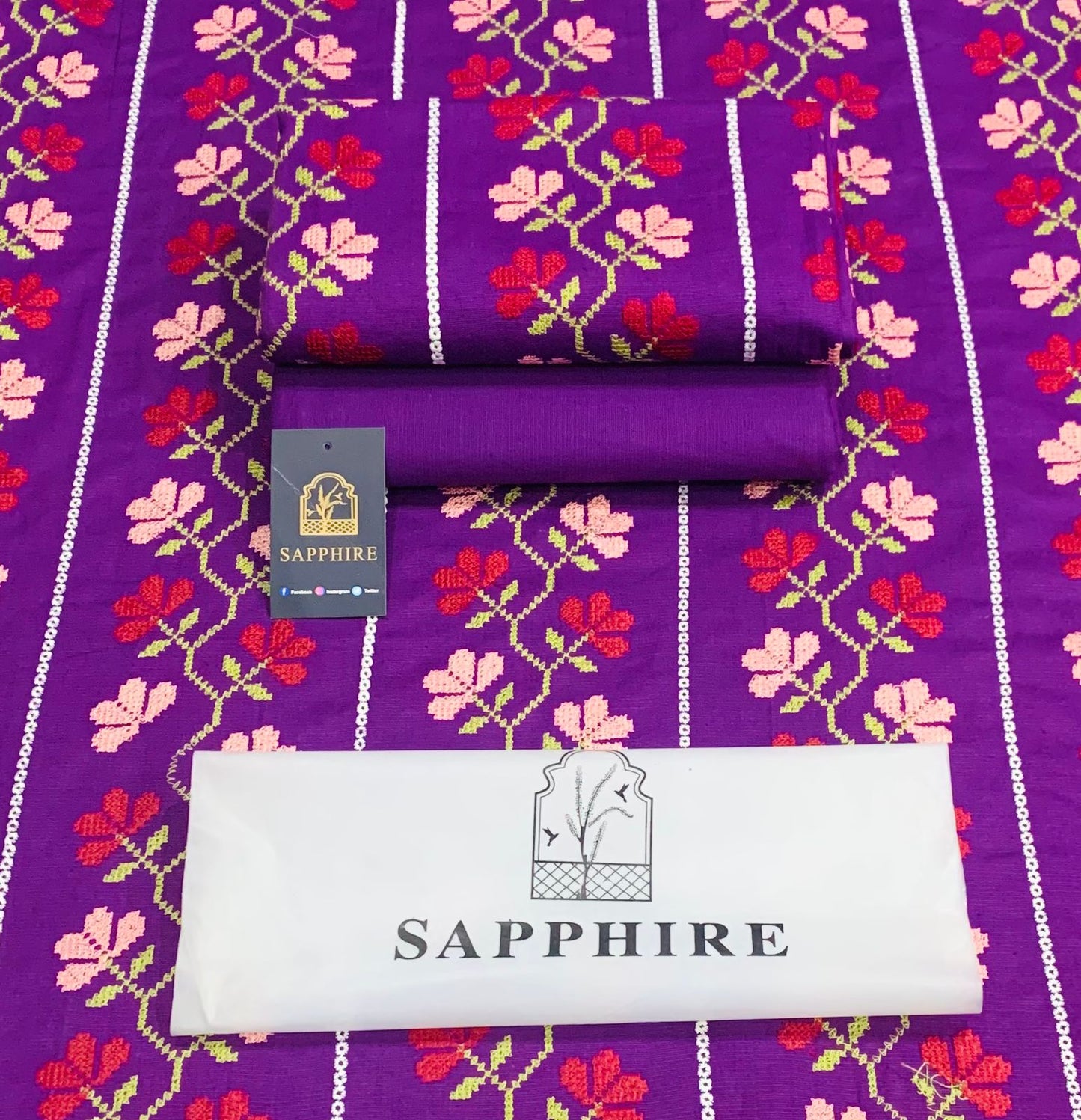 Women 3 piece unstitched - formal wear