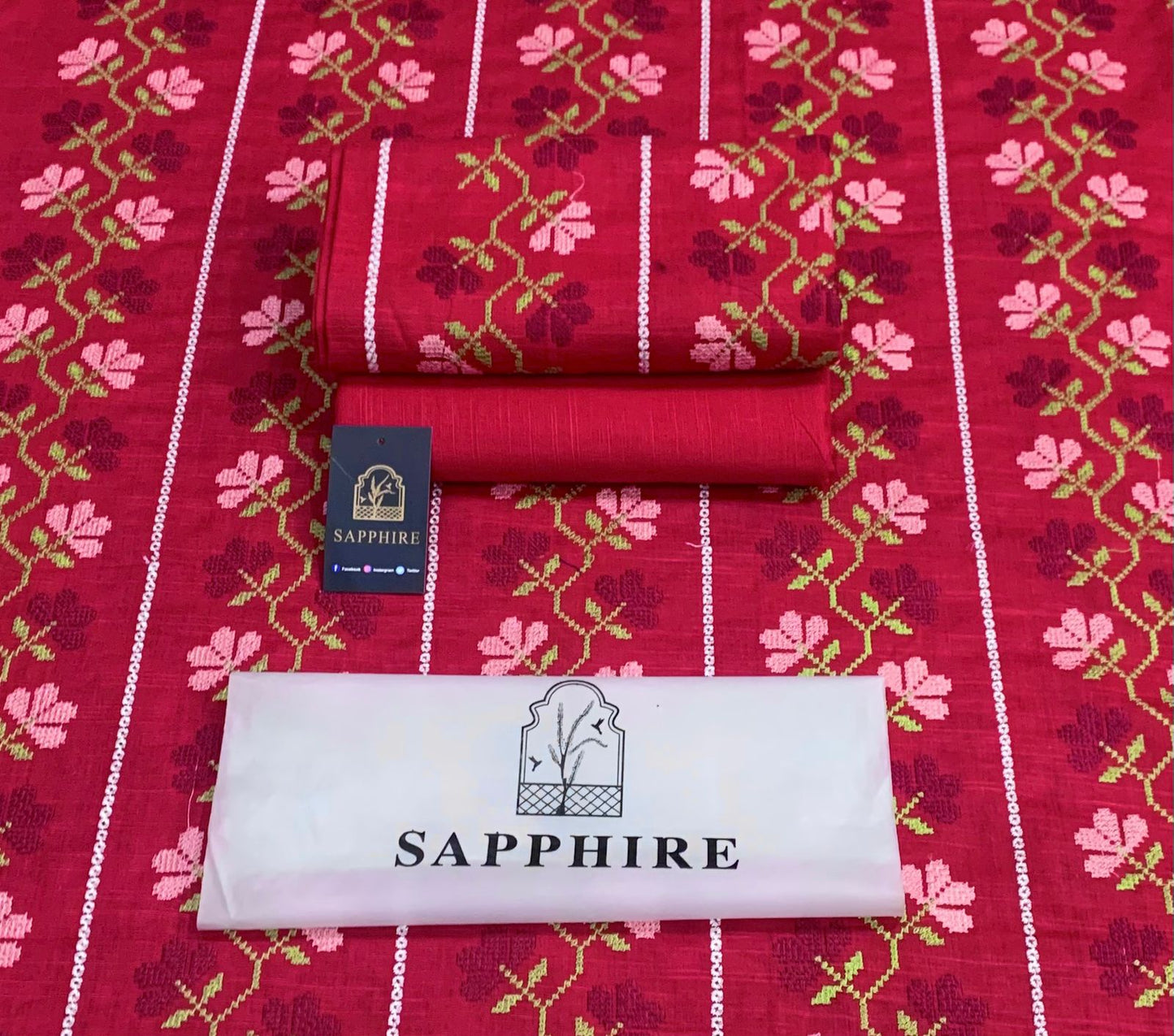 Women 3 piece unstitched - formal wear