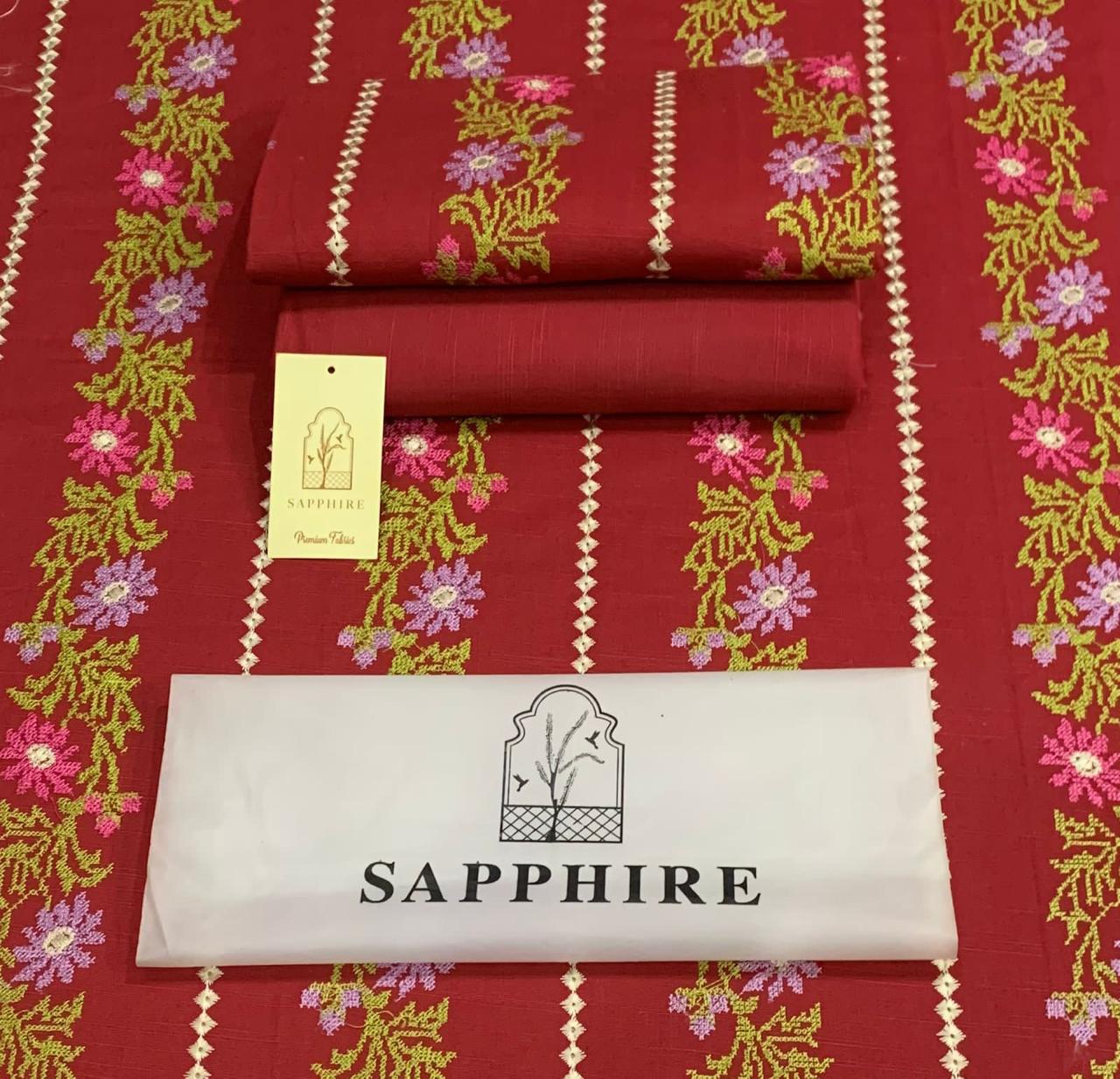 Women 3 piece unstitched - formal wear