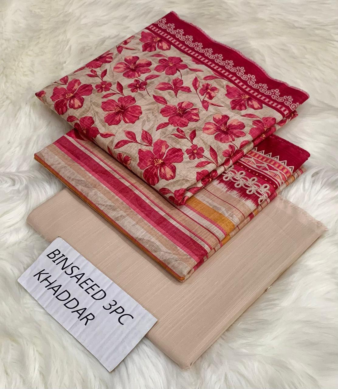 Women 3 piece unstitched - formal wear