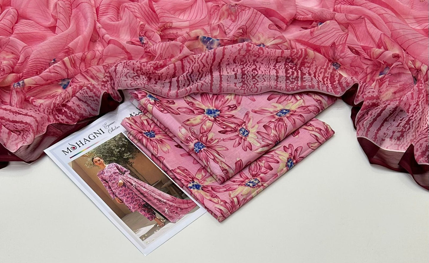 Multicolor Printed Lawn Unstitched 3 PC