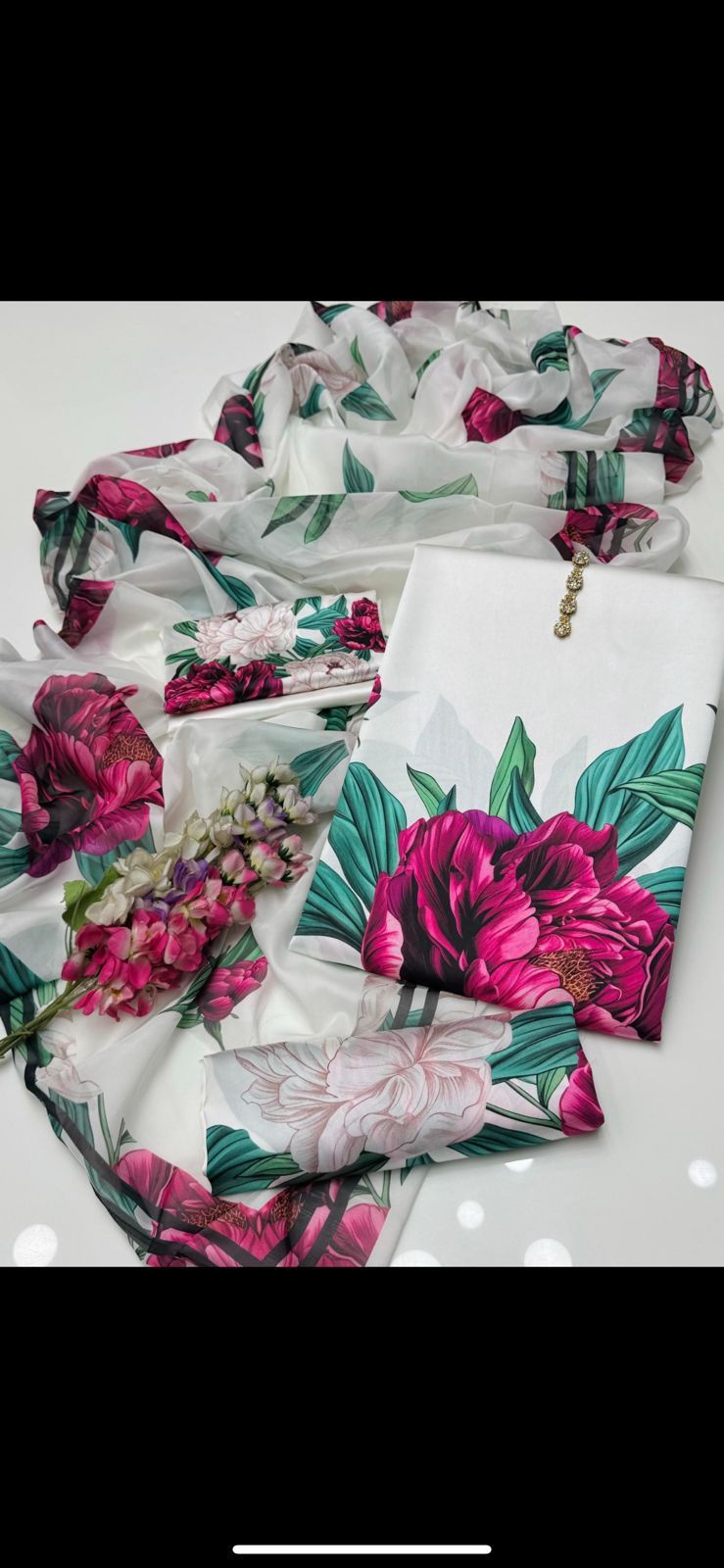 Women 3 piece unstitched - formal wear