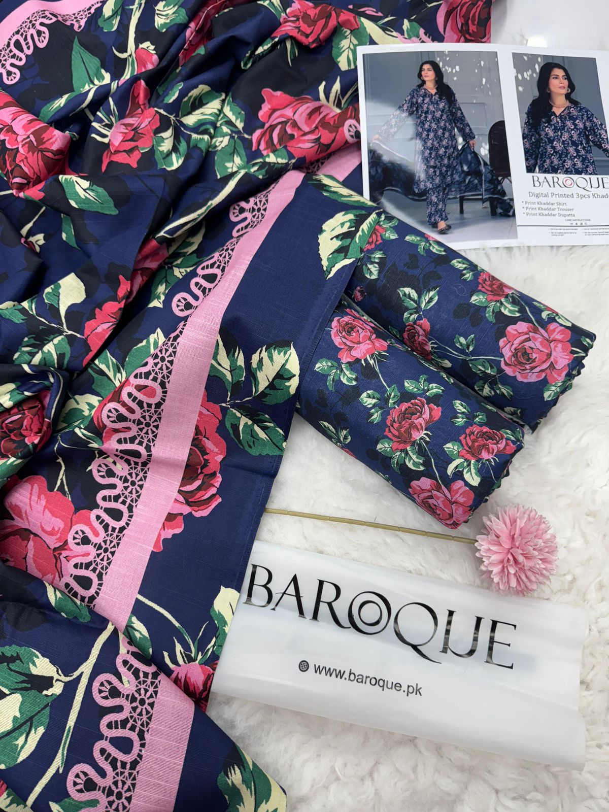 Women 3 piece unstitched - formal wear