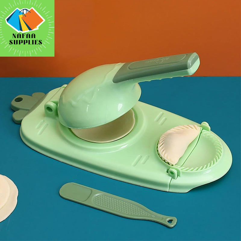 2 In 1 Manual Dumpling Maker Press ,Samosa and Wonton Maker , Kitchen Empanada Maker Press Mold Manual Pastry Dumpling Wrapper Machine for Chinese Food, Empanada, Ravioli, Pierogi, Hand Pie