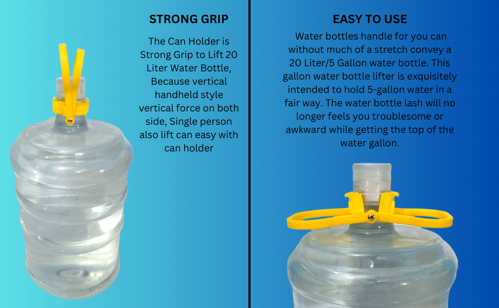 5 Gallon (19 liter) Water Bottle Handle Plastic Water Bottle Lift Handle, Energy Saving 5 Gallon Water Jug Handle Drinking Water Bottle Handle Non-Slip Jug Handle Bottle Handle for 5 Gallon(19 liter)