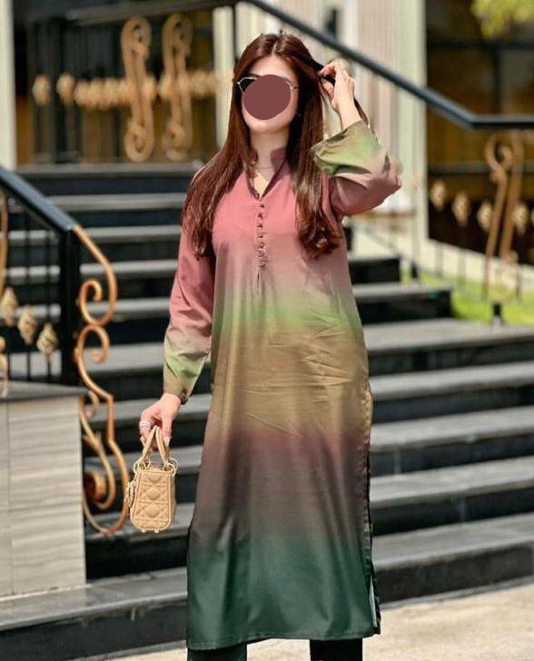 Multicolor Shaded Silk Unstitched 3 PC