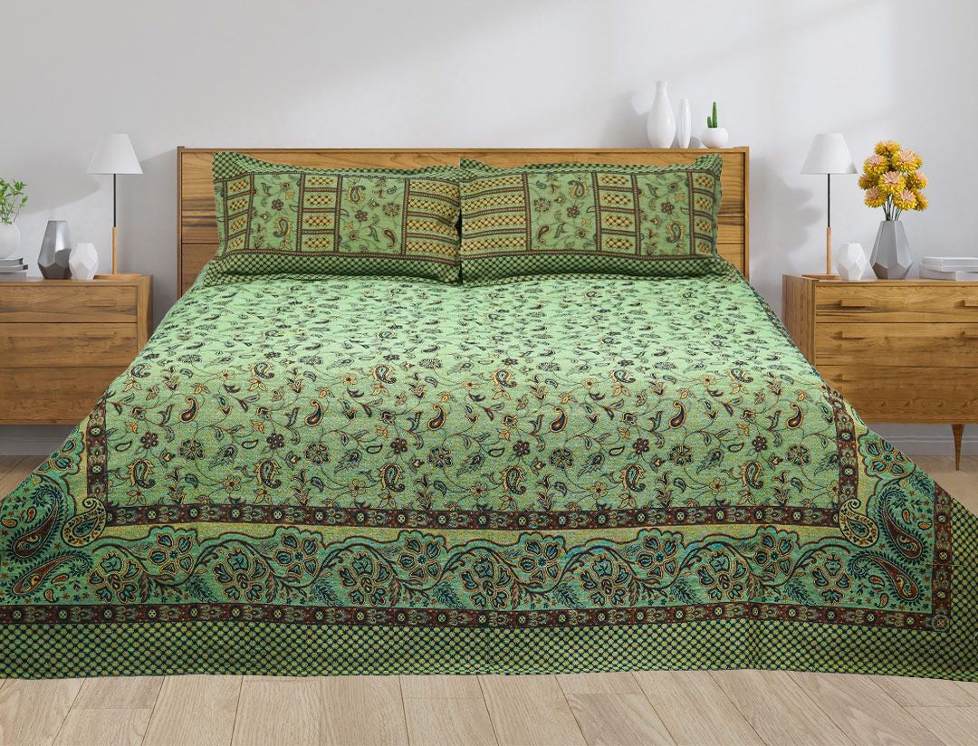King Size Double Bedsheet Khaddar 100% Cotton