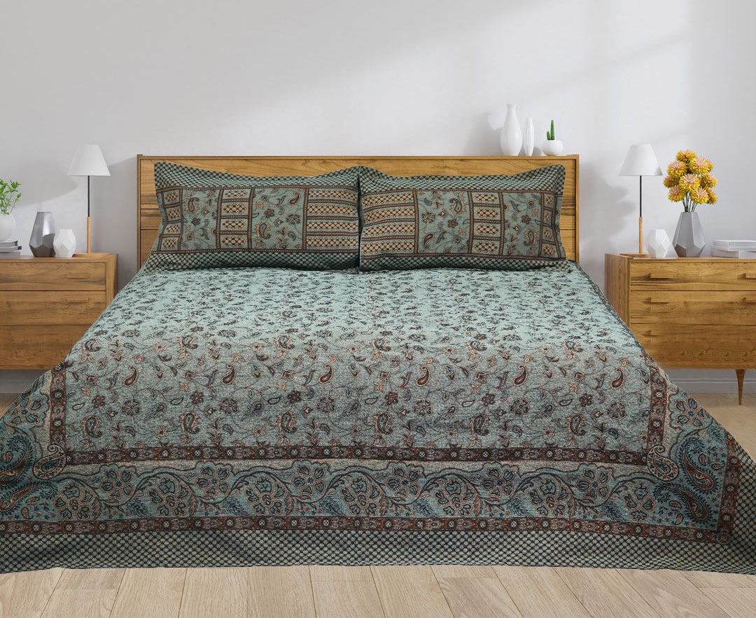 King Size Double Bedsheet Khaddar 100% Cotton
