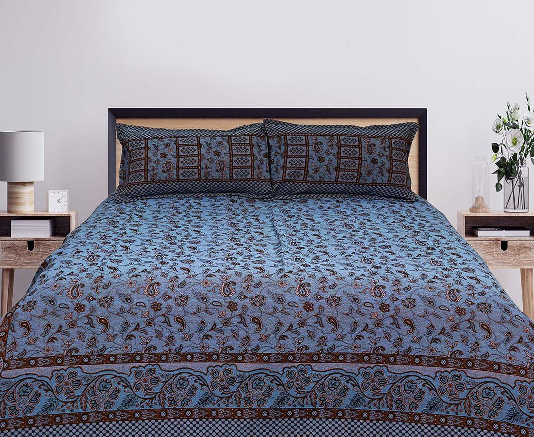 King Size Double Bedsheet Khaddar 100% Cotton