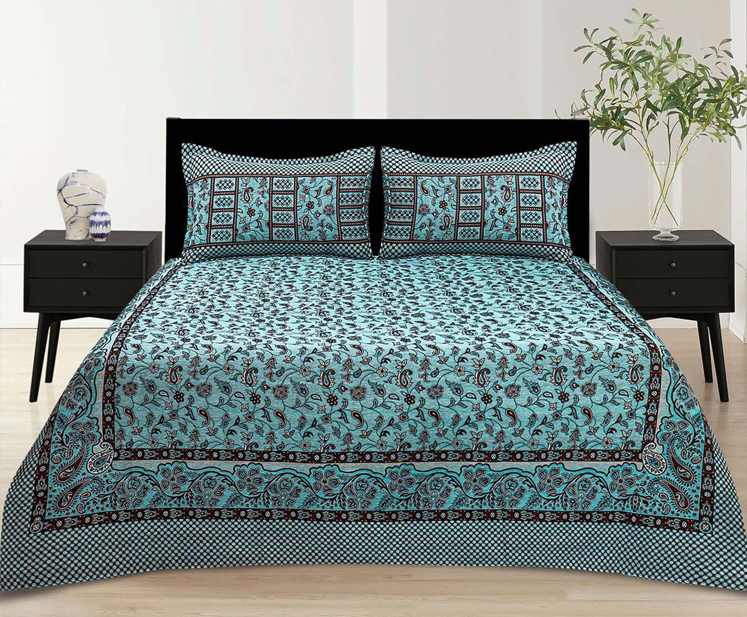 King Size Double Bedsheet Khaddar 100% Cotton