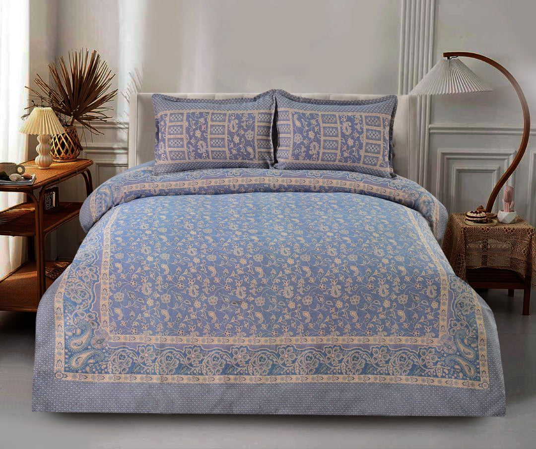 King Size Double Bedsheet Khaddar 100% Cotton