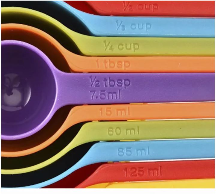 Measuring Spoons and cups with Scale 6 piece Set