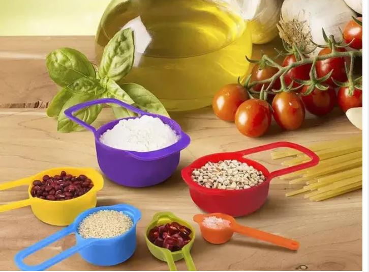 Measuring Spoons and cups with Scale 6 piece Set