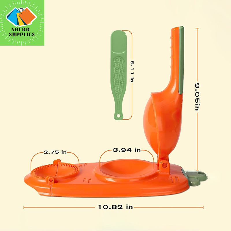 2 In 1 Manual Dumpling Maker Press ,Samosa and Wonton Maker , Kitchen Empanada Maker Press Mold Manual Pastry Dumpling Wrapper Machine for Chinese Food, Empanada, Ravioli, Pierogi, Hand Pie