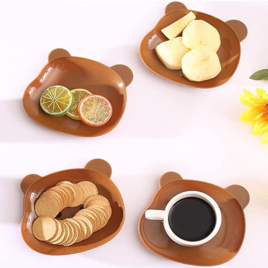 8 pcs Bear Plates Set For Kids Serving