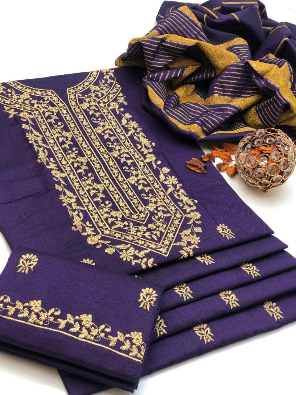 Women 3 piece unstitched - formal wear