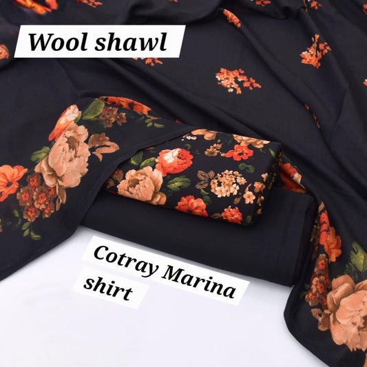 Women 3 piece unstitched - formal wear