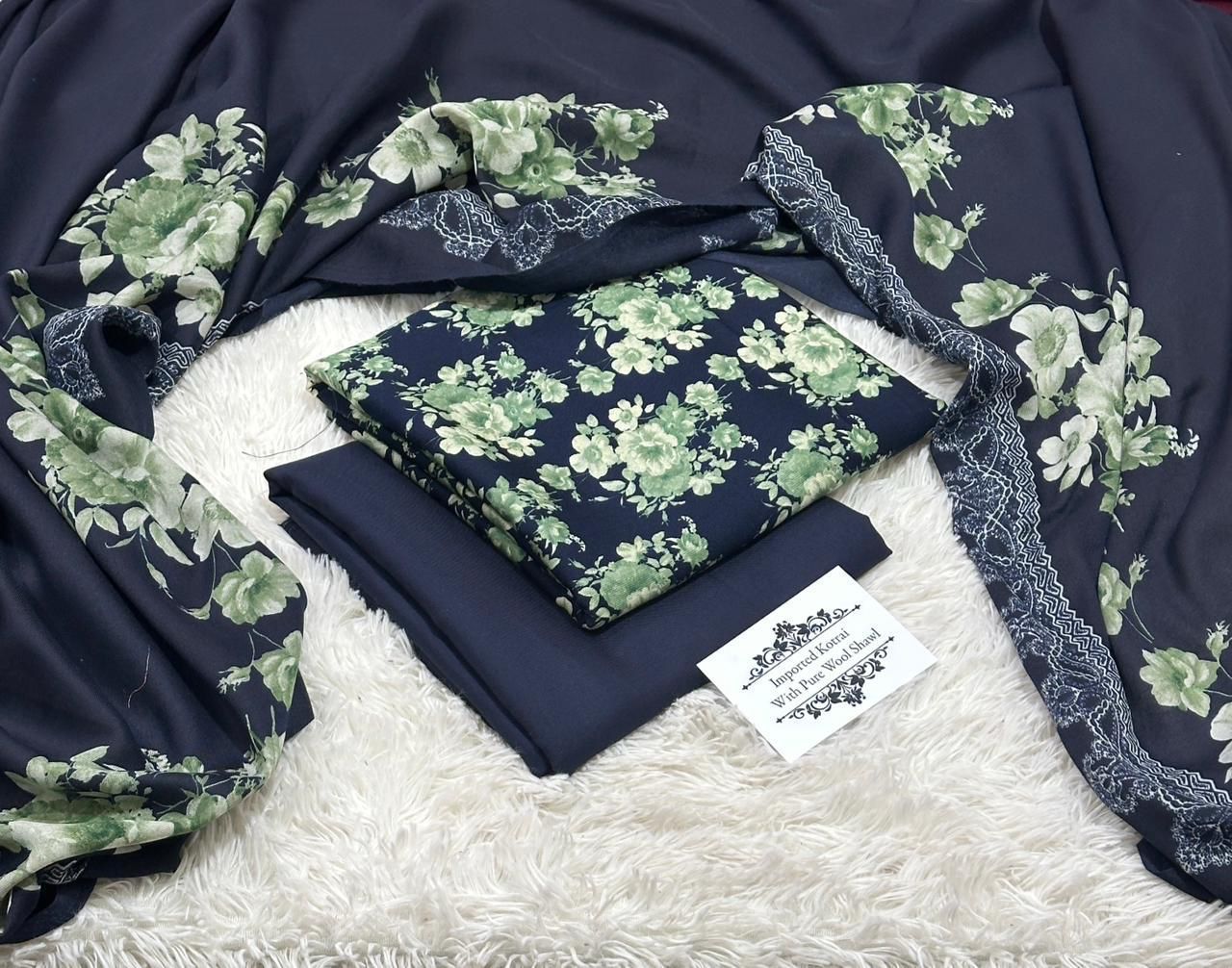 Women 3 piece unstitched - formal wear