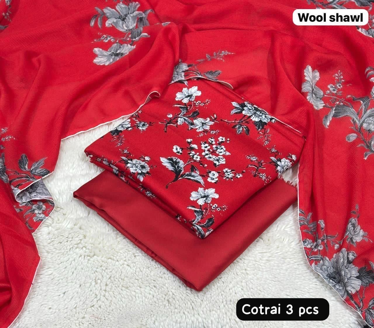 Women 3 piece unstitched - formal wear