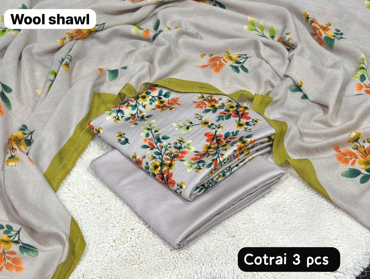 Women 3 piece unstitched - formal wear