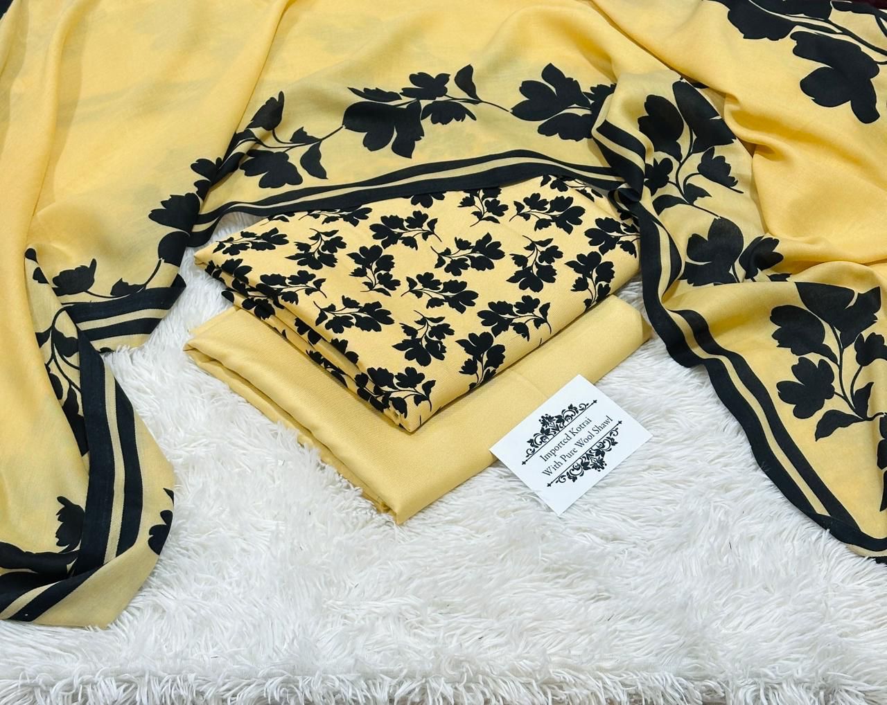 Women 3 piece unstitched - formal wear