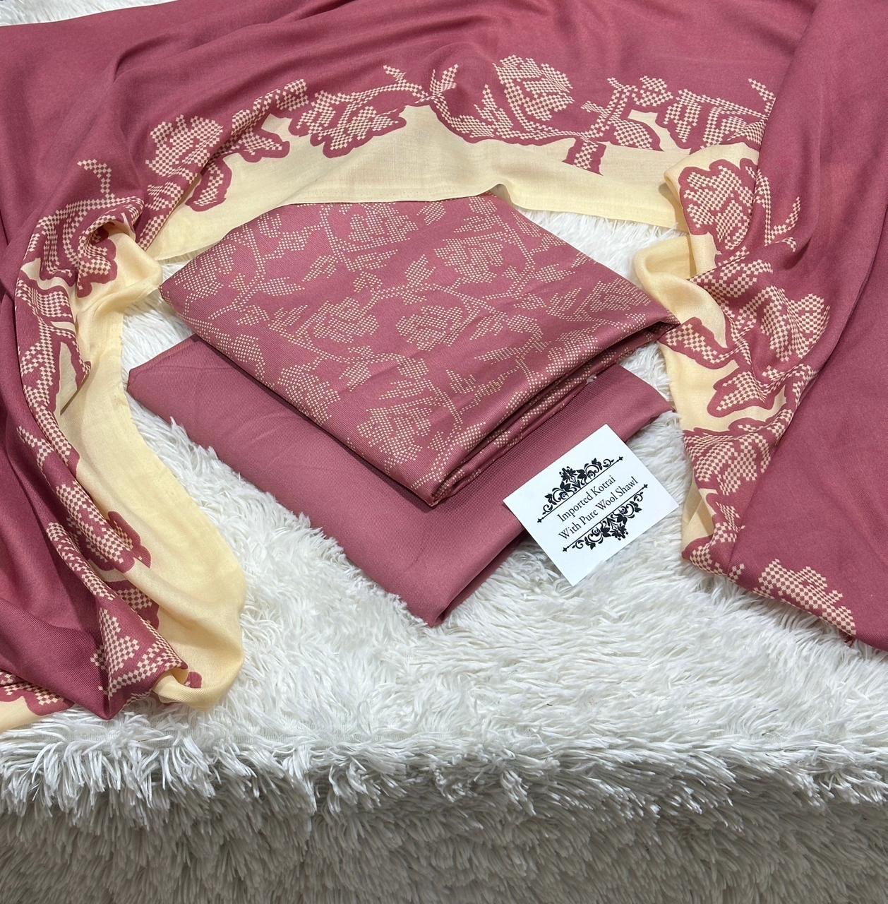 Women 3 piece unstitched - formal wear