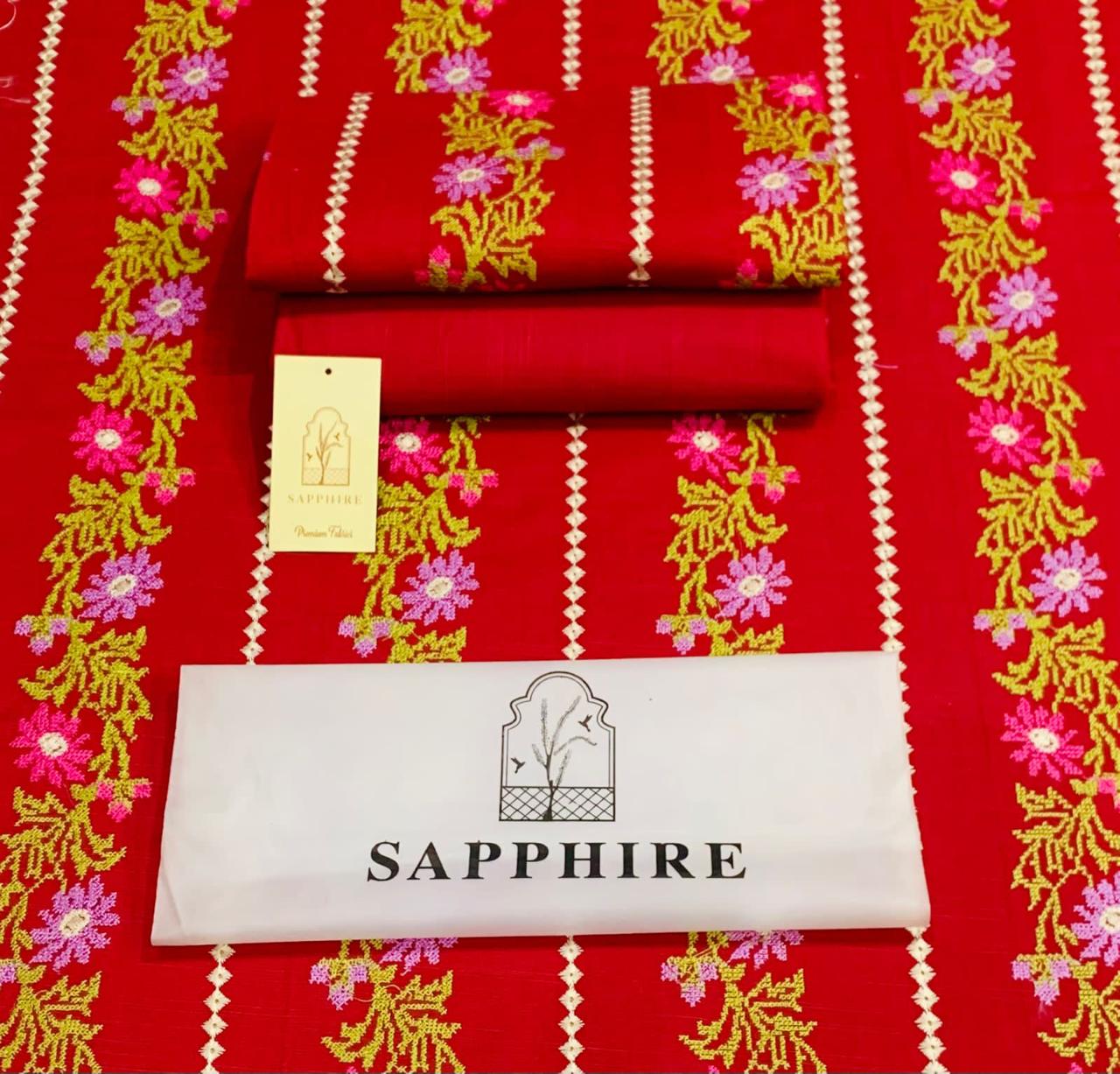 Women 3 piece unstitched - formal wear