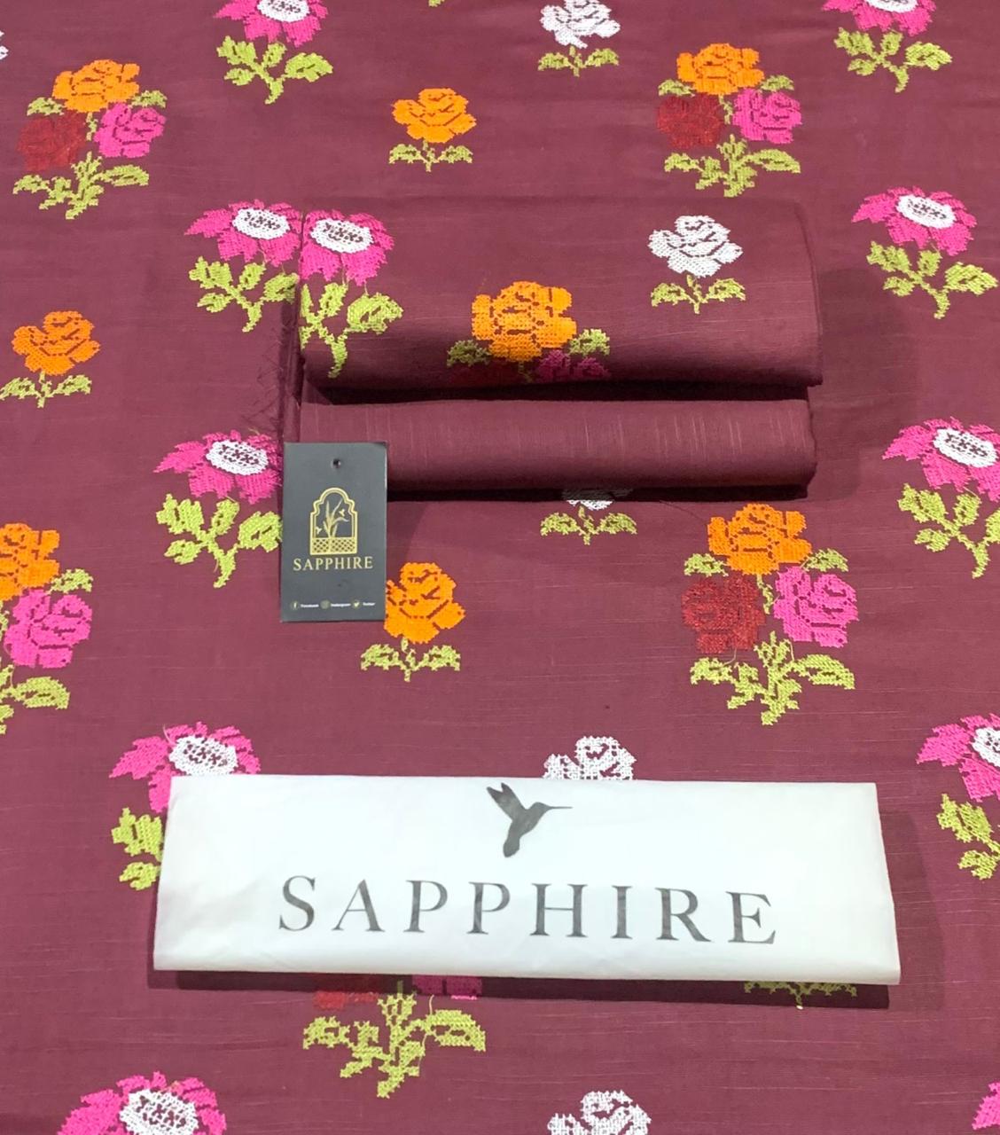 Women 3 piece unstitched - formal wear