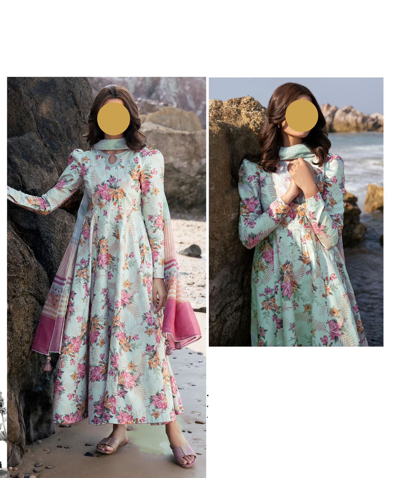 Light Blue Printed Lawn Unstitched 3 piece