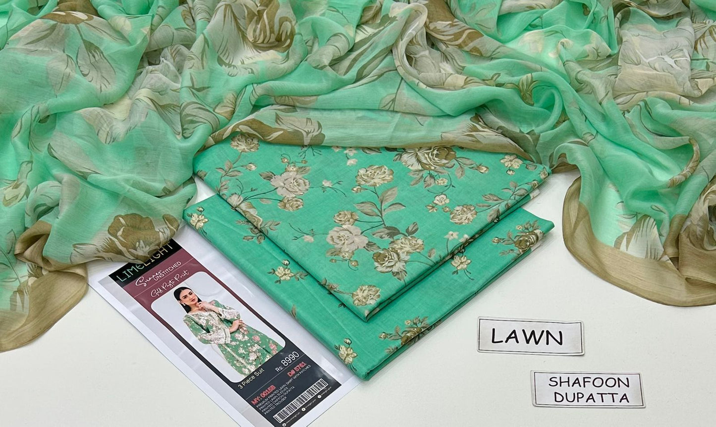 Printed Lawn Unstitched 3 Piece