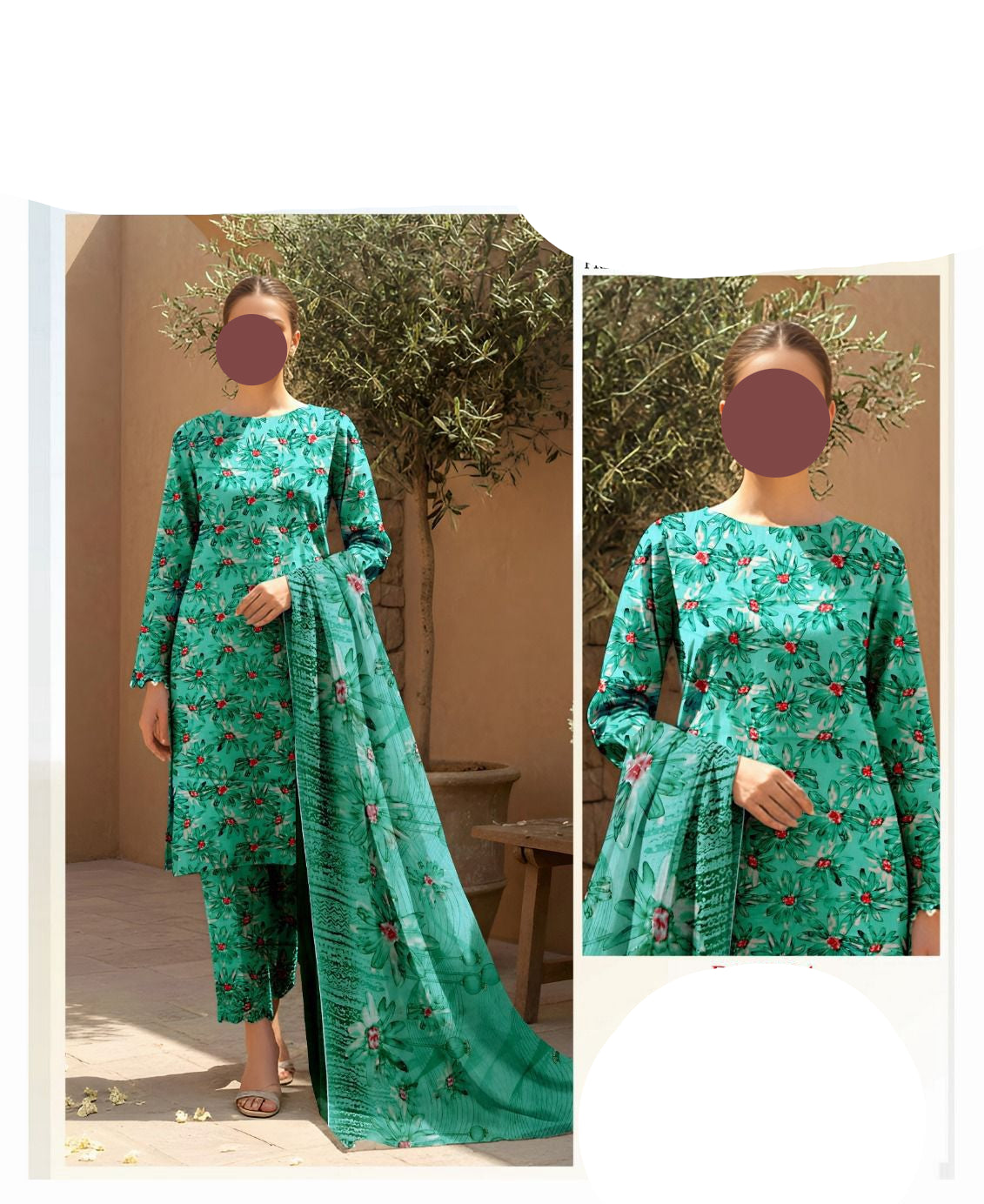 Multicolor Printed Lawn Unstitched 3 PC