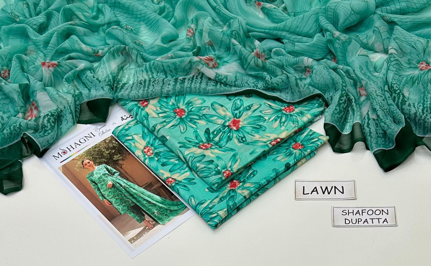 Multicolor Printed Lawn Unstitched 3 PC