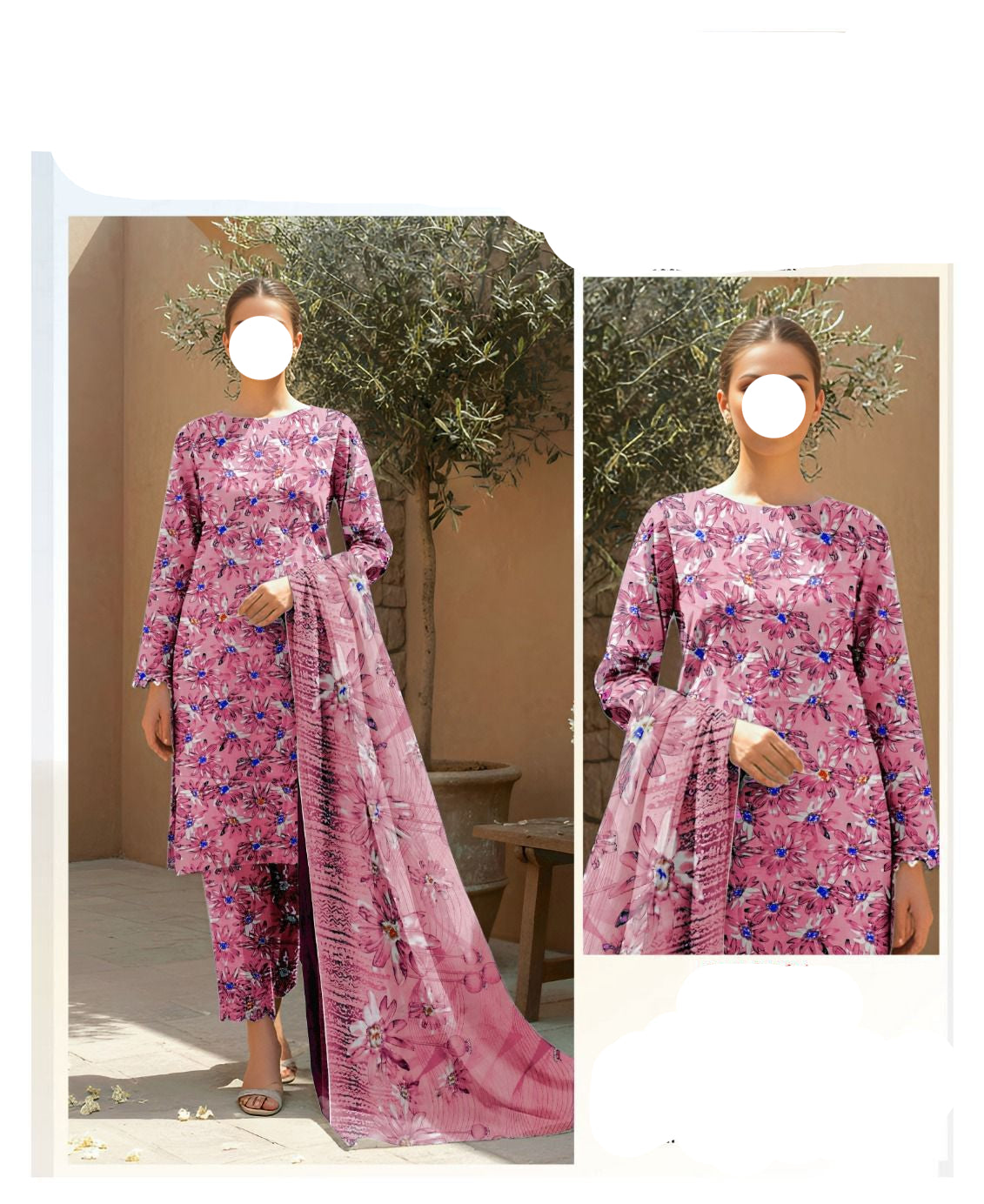 Multicolor Printed Lawn Unstitched 3 PC