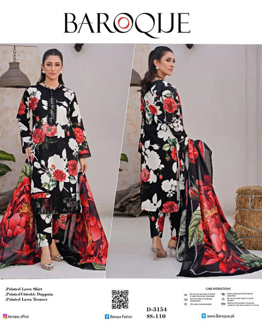 Women 3 piece unstitched - formal wear