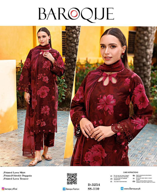 Women 3 piece unstitched - formal wear