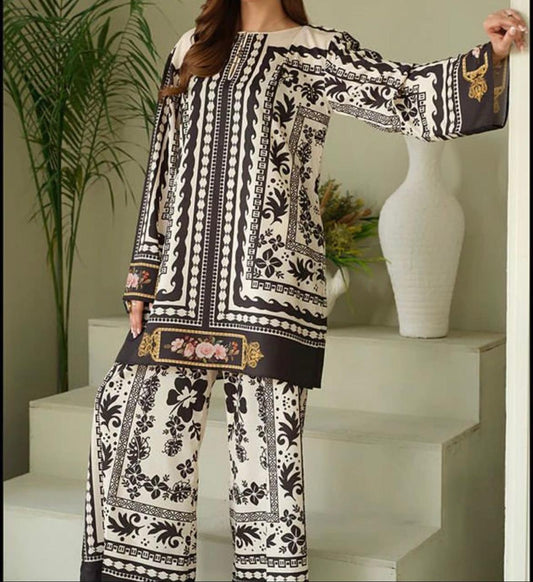 Women 3 piece unstitched - formal wear
