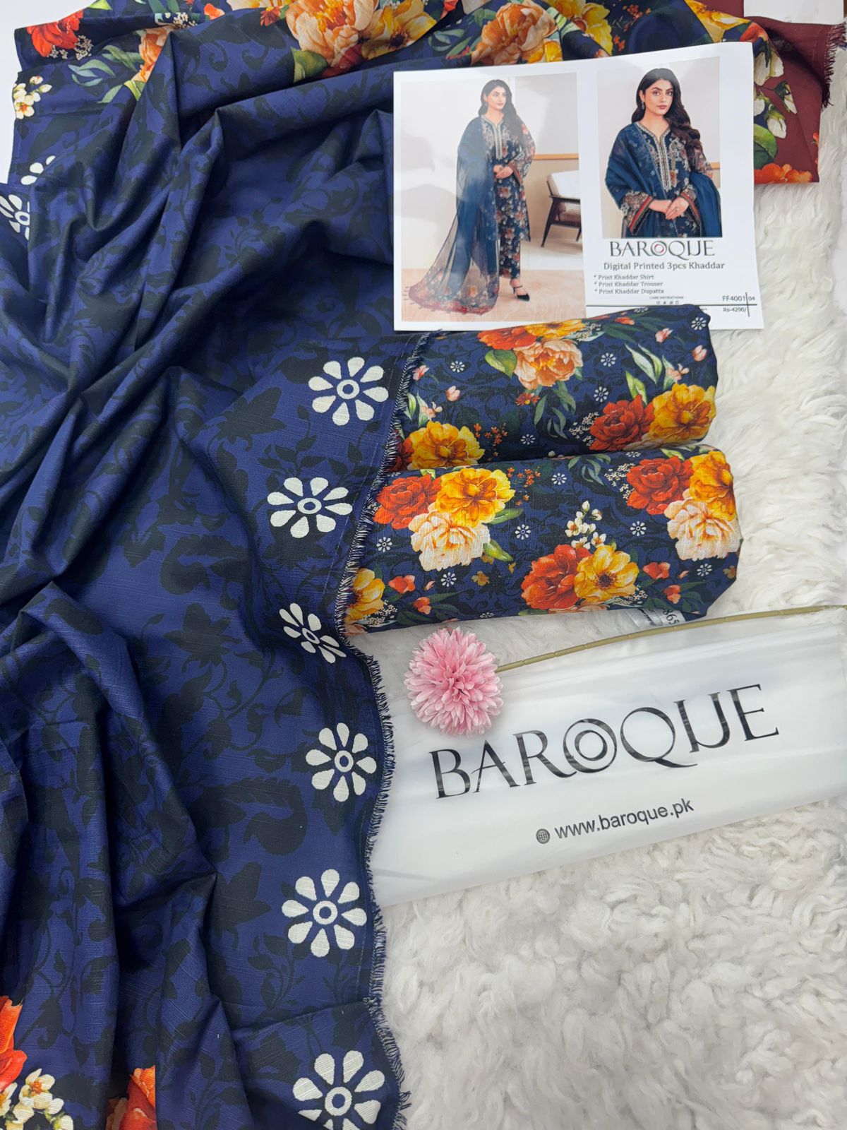 Women 3 piece unstitched - formal wear