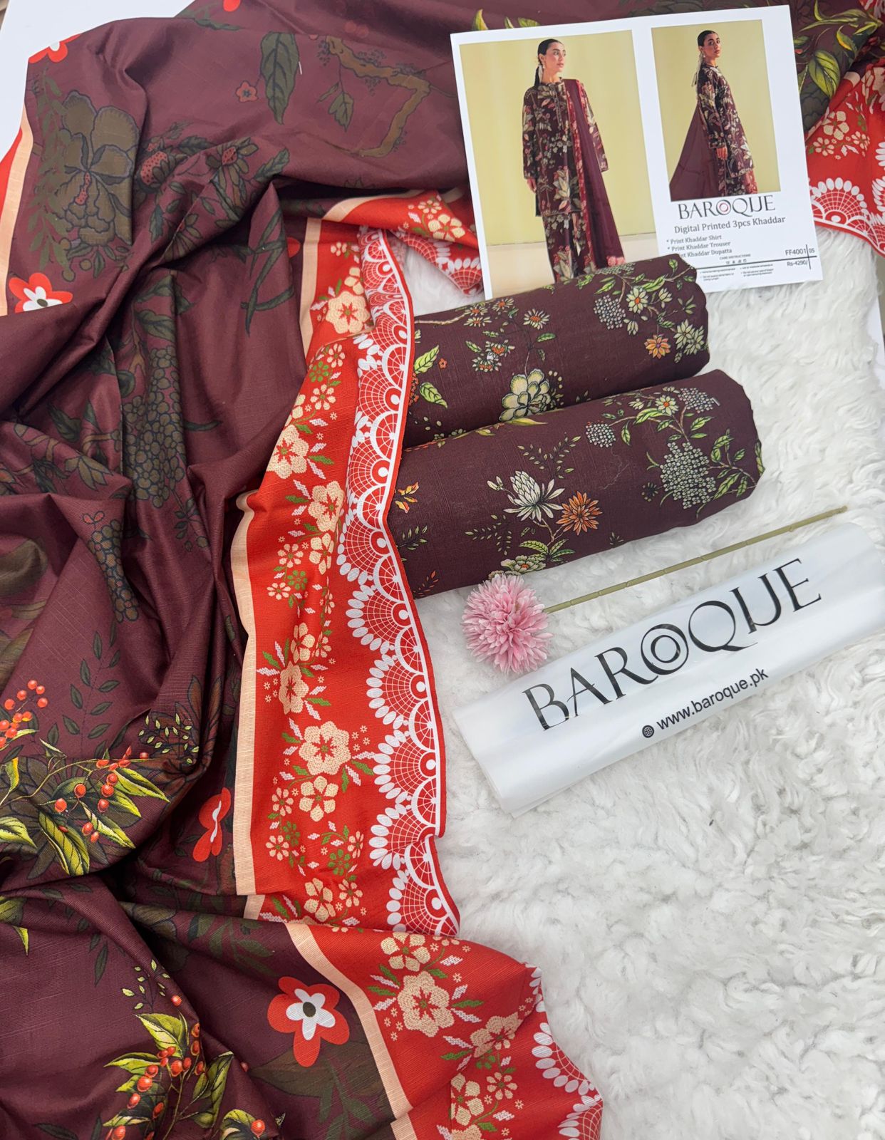 Women 3 piece unstitched - formal wear